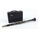 Bundy four piece clarinet by The Selmer Company USA, housed in a fitted case