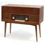 Loewe-Opta, Oslo stereo type 32206 with PE66 turntable, 76.5cm H x 90cm W x 37cm D