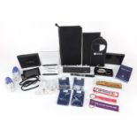 Aviation memorabilia including keyrings, pen, magnetic crocodile clips and travel wallet