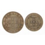 Two Jamaican coins