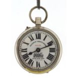 Gentlemen's Railway Regulator pocket watch on chain, 49mm in diameter