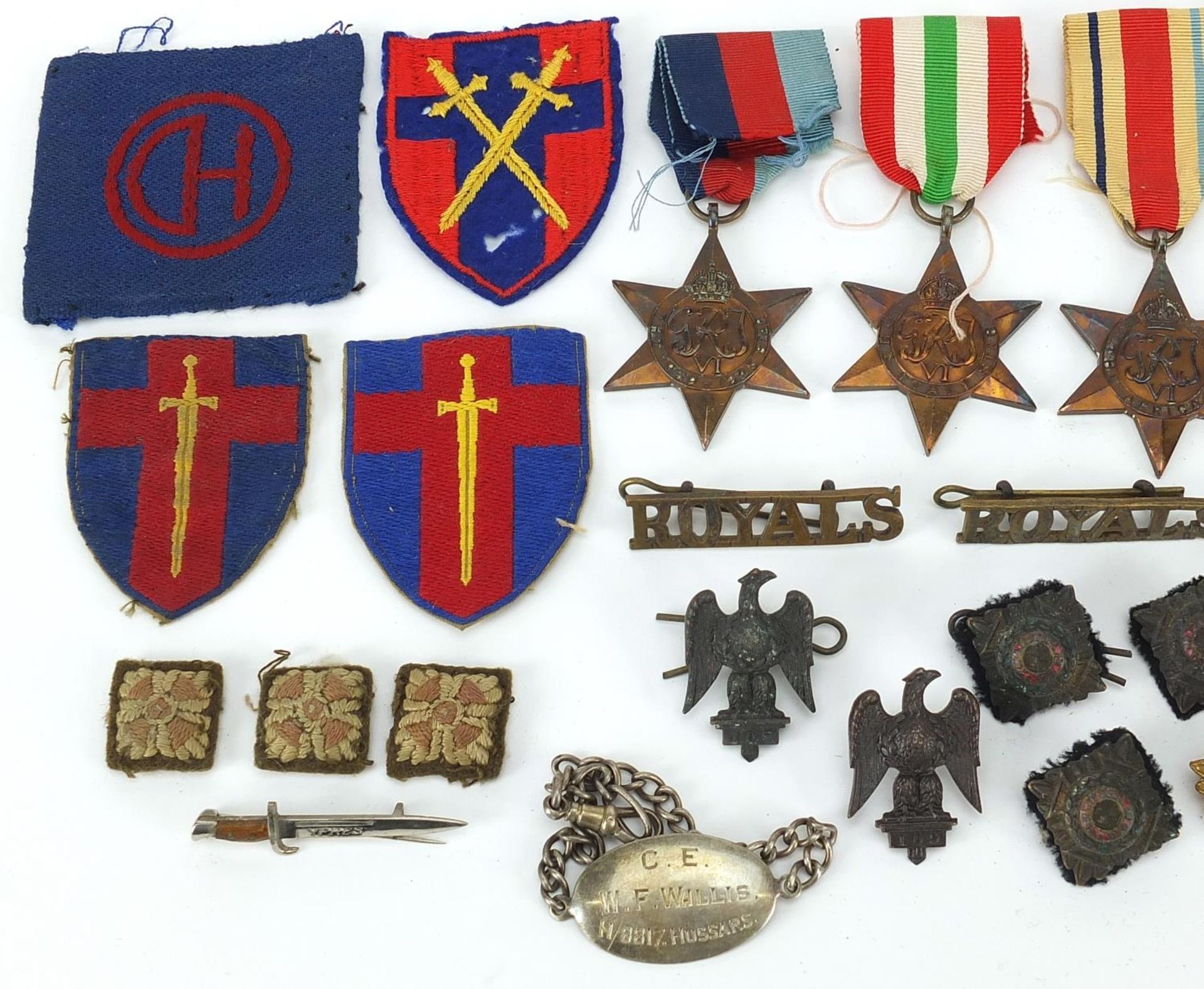 Militaria including World War II stars, Weingarten's wristwatch, Totem lighter and buttons - Bild 2 aus 7