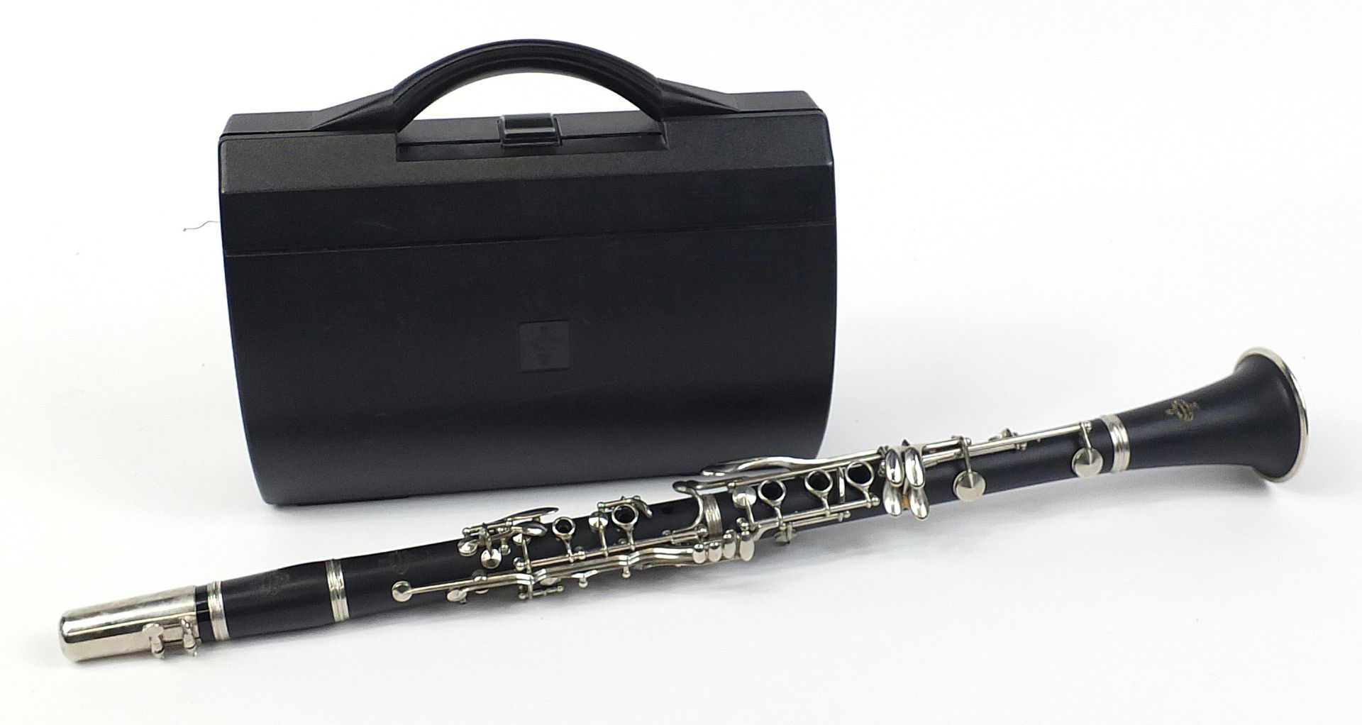 Buffet four piece ebonised clarinet retailed by Crampon & Co, Paris, housed in a fitted box