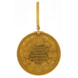 The Royal British Institute of Architects unmarked gold medal presented to Reginald Blomfield who d