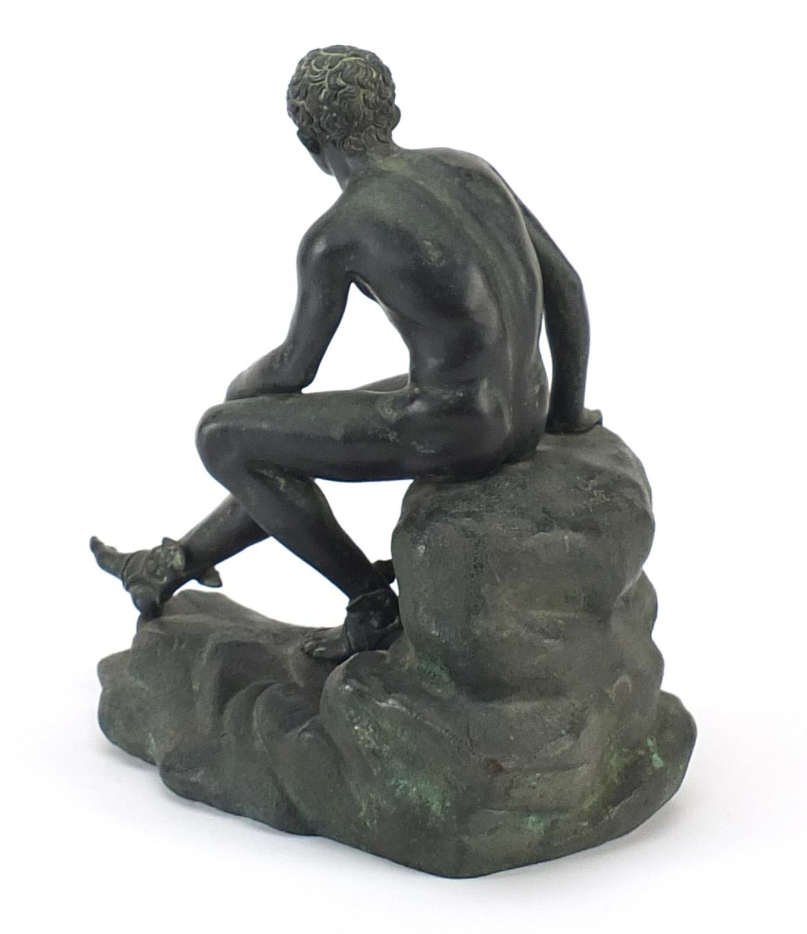 Italian patinated bronze Mercury figure signed Fonderia Sommer Napoli , 20.5cm high Overall in - Image 2 of 4