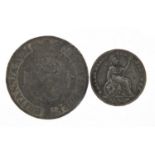 Two antique coins