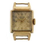 Longines, vintage ladies gold plated wristwatch, the movement numbered 8173780, the case 18mm wide
