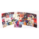 Vinyl LP's and 45 rpm records including George Harrison, The Concert for Bangladesh box set, Leo