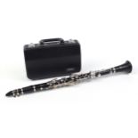 Yamaha ebonised four piece clarinet numbered 26II, housed in a fitted case