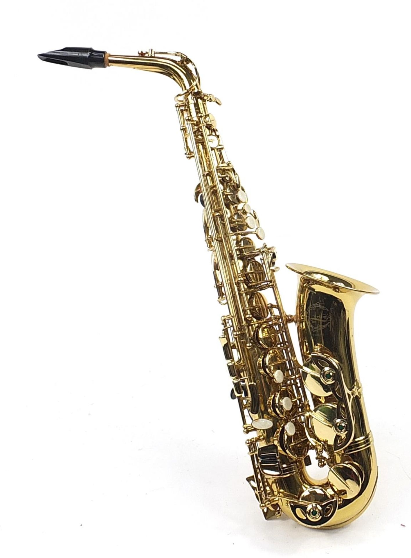 Artemis MKII brass saxophone numbered 0106449, housed in a fitted case - Image 2 of 6