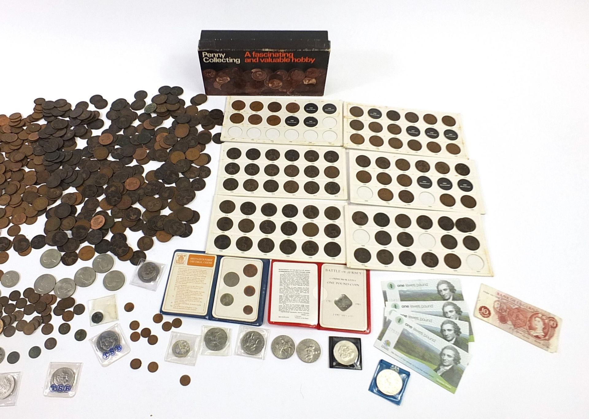 Collection of British pre decimal coinage and banknotes - Image 4 of 5