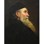 School of Rembrandt Van Rijn - Portrait of a bearded gentleman wearing a cap, Antique Dutch old