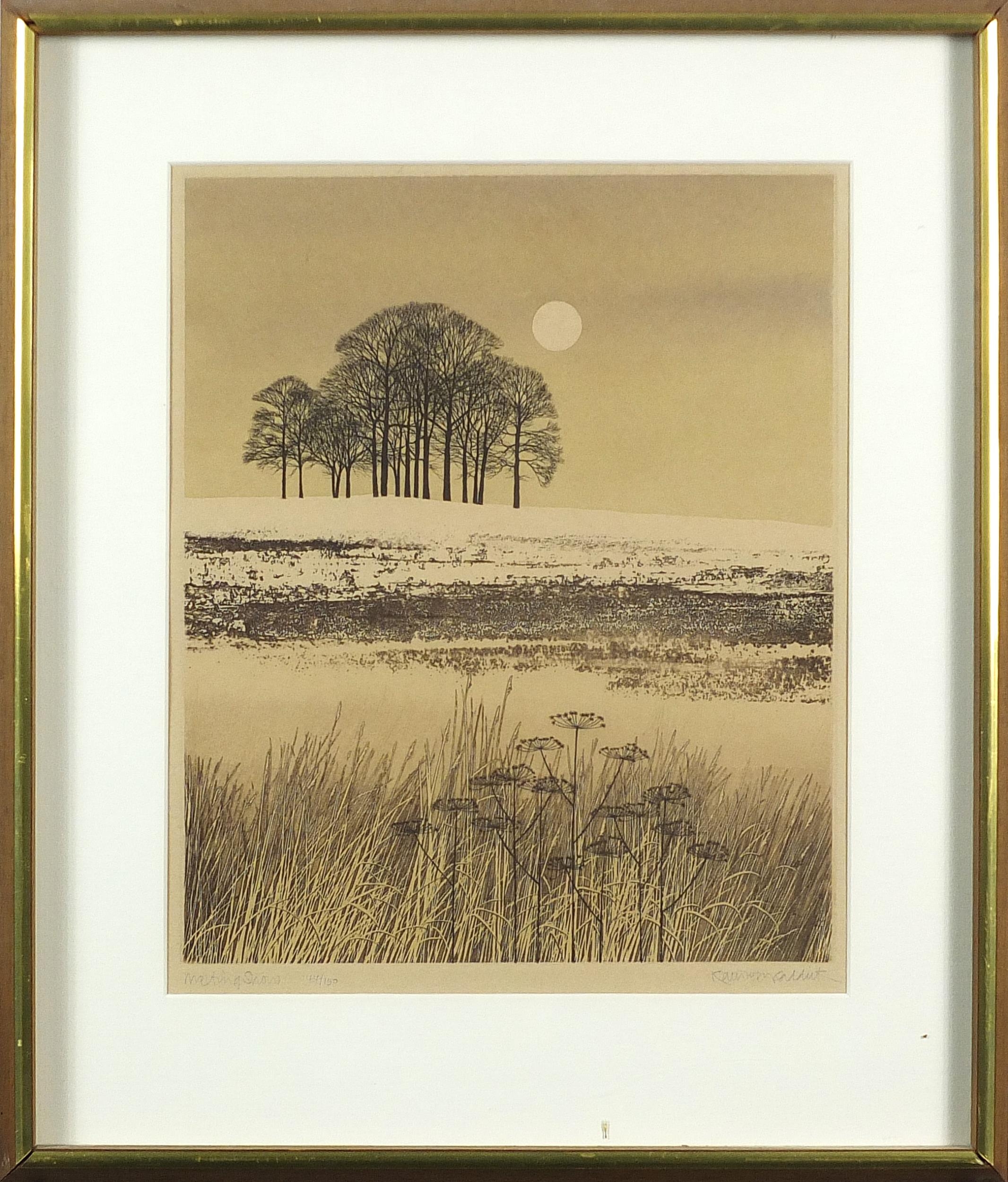 Kathleen Caddick - Road to the Moors, Evening by the Lake, Evening Walk and Melting Snow, four - Image 8 of 21