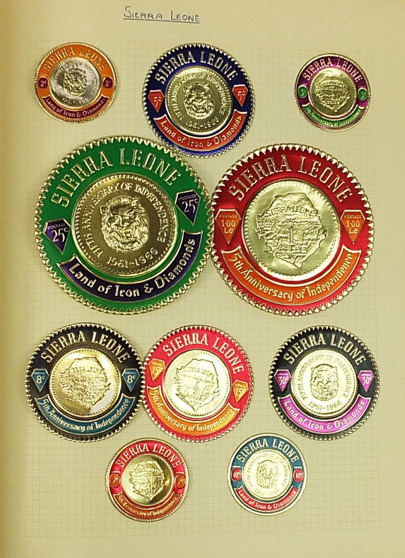 Commonwealth stamps arranged in an album including Malta and South West Africa
