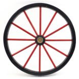 Antique wooden wheel, 80.5cm in diameter