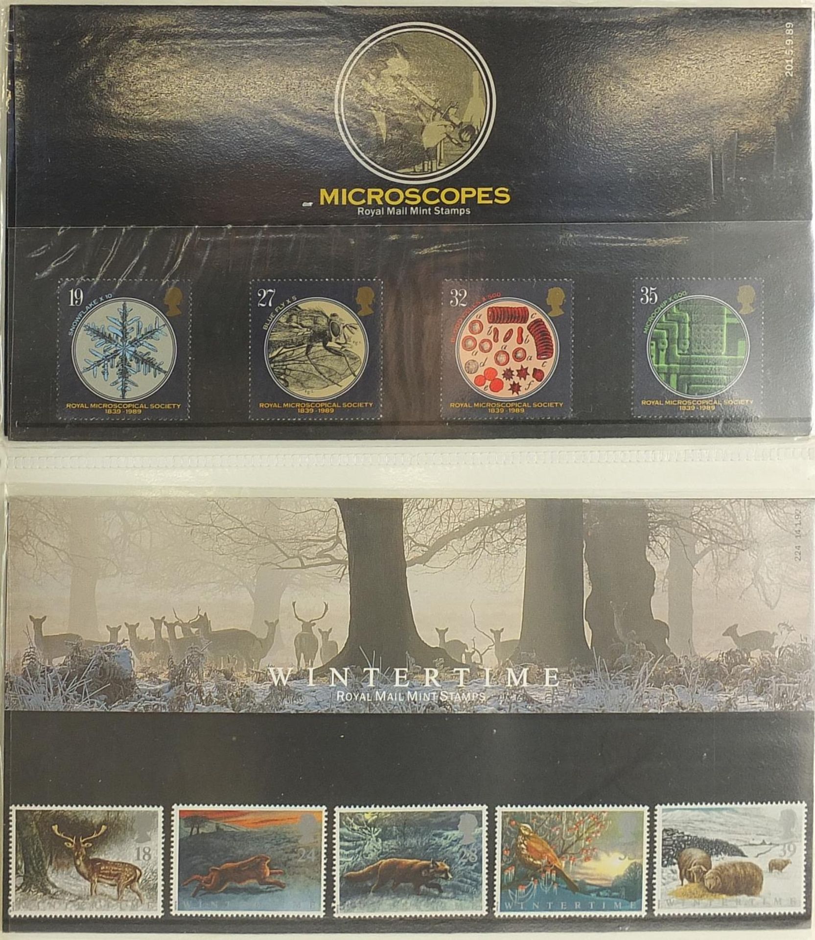 Royal Mint presentation packs arranged in a album - Image 5 of 6