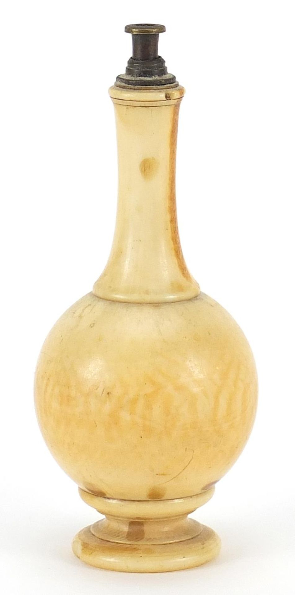 Persian or Indian ivory rosewater sprinkler, 9cm high - Image 2 of 3