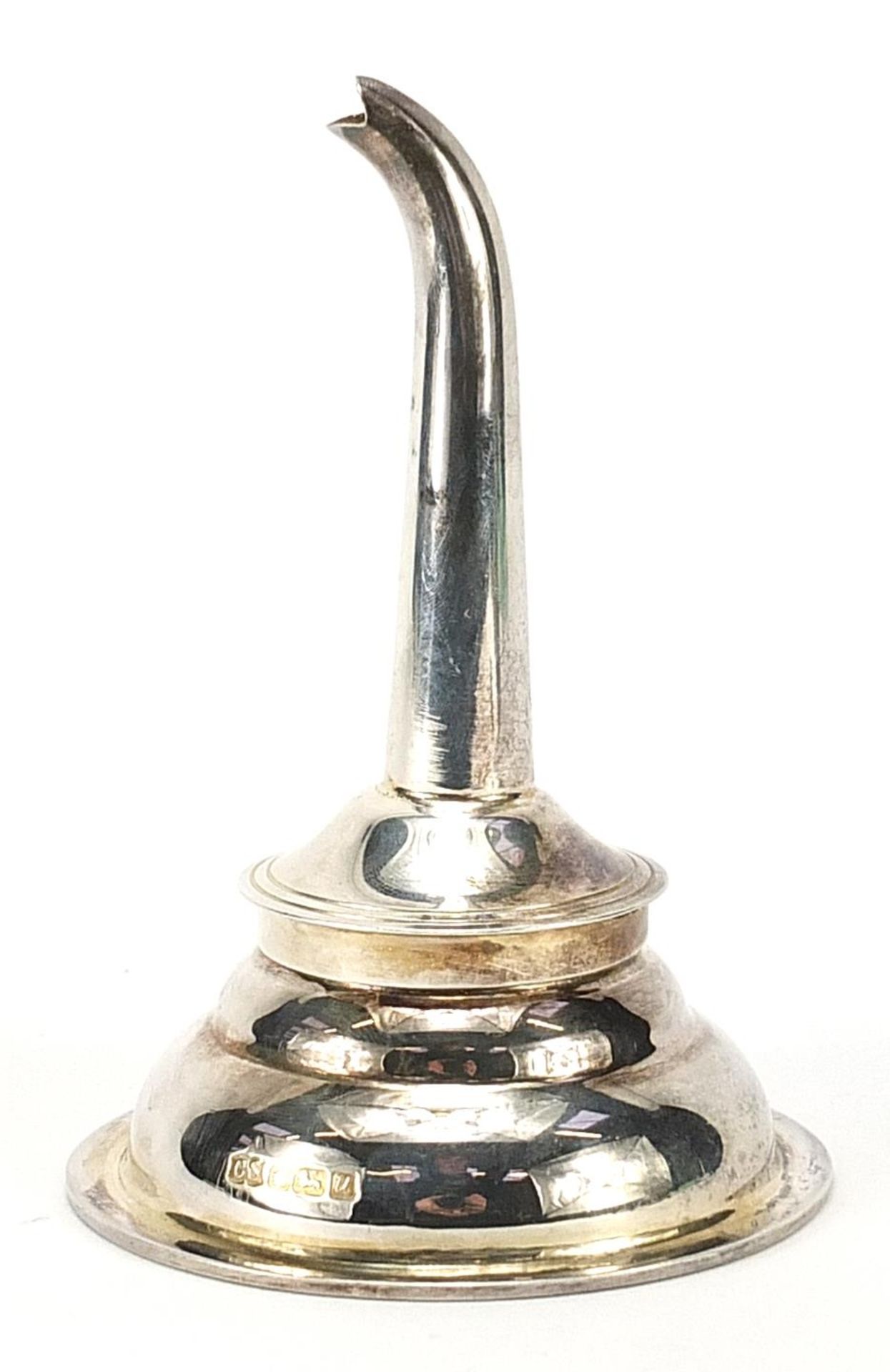 Camelot Silverware Ltd, silver wine funnel, Sheffield 1994, 12.5cm high, 110.7g