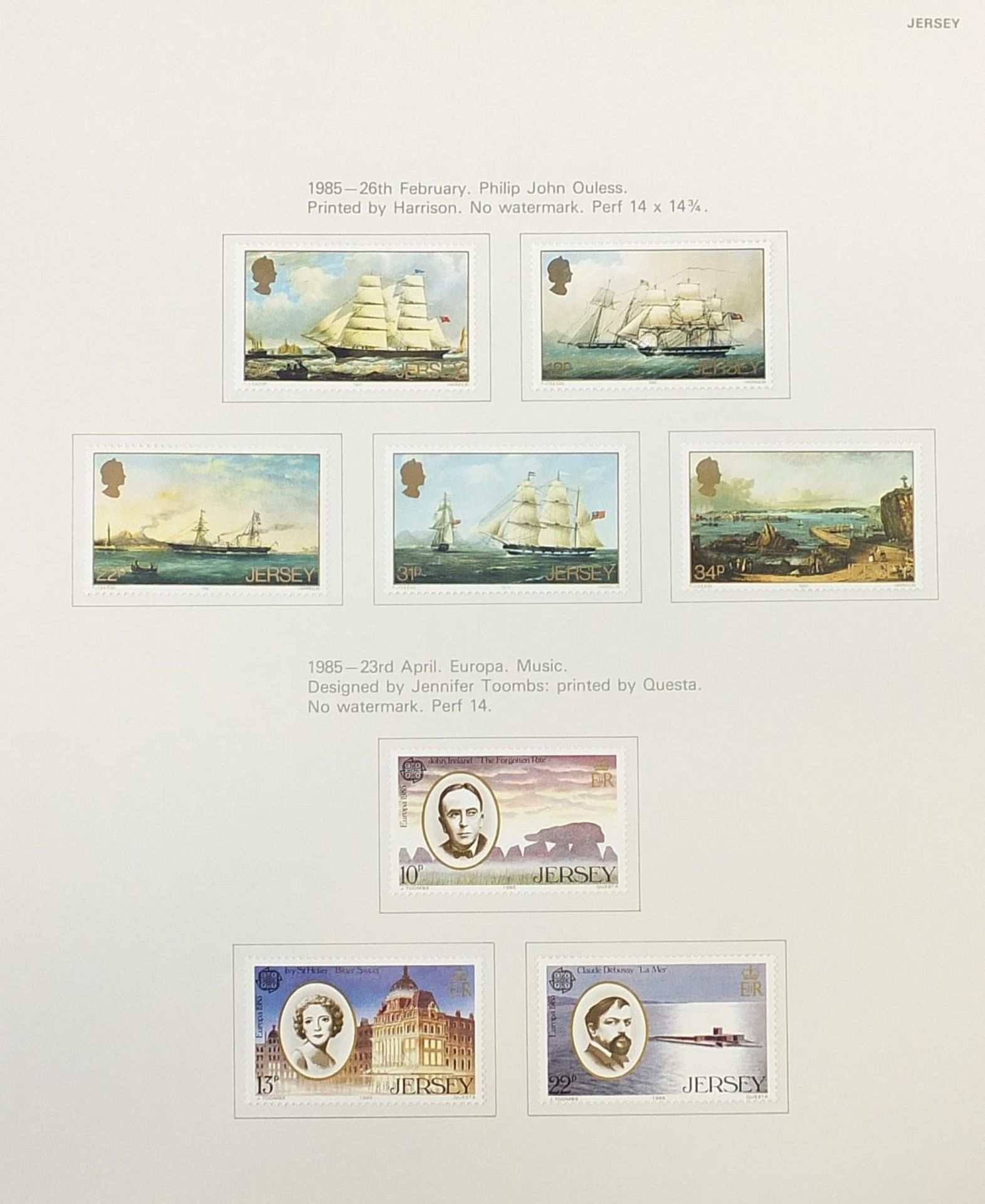 19th century and later world stamps arranged in albums including Great Britain, Guernsey, Jersey and - Image 24 of 29
