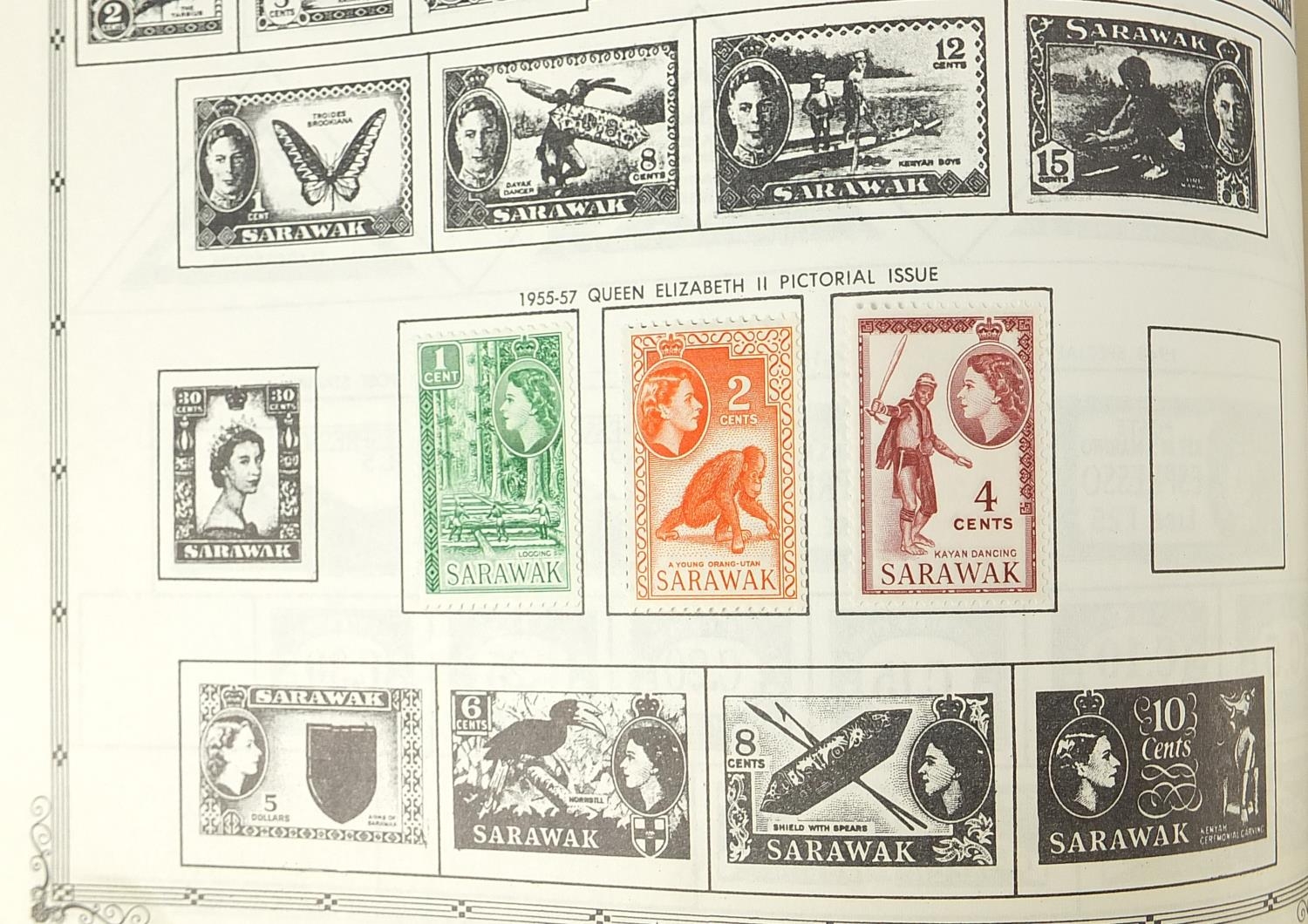 Collection of world stamps arranged in an album from Romania to Zanzibar - Image 5 of 8