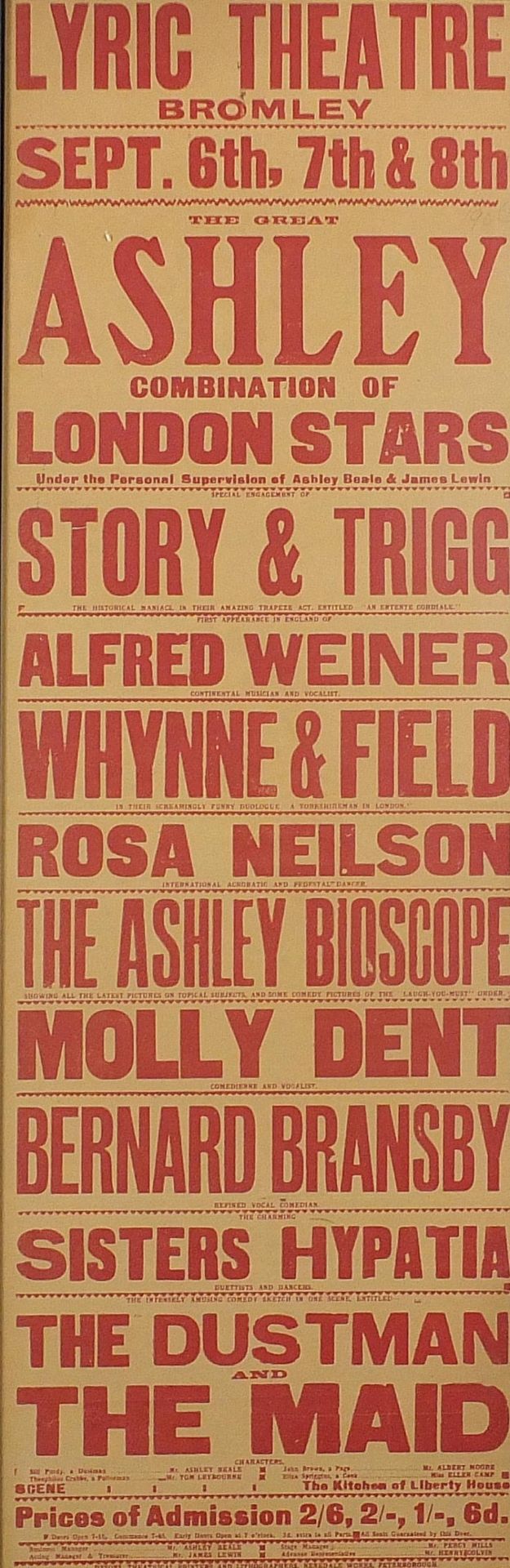Three 20th century theatre posters including Lyric Theatre, Bromley and Goddards Theatre, - Bild 6 aus 11