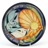 Moorcroft Pottery 2006 year plate by Emma Bossons, limited edition 132/200, 22cm in diameter