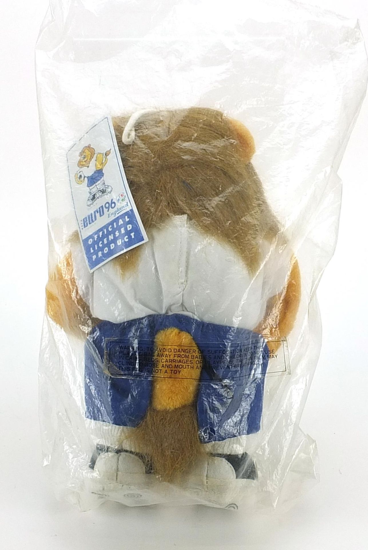 Sealed UEFA Euro 96 England Official Goliath Lion teddy bear, 30cm high - Image 2 of 3