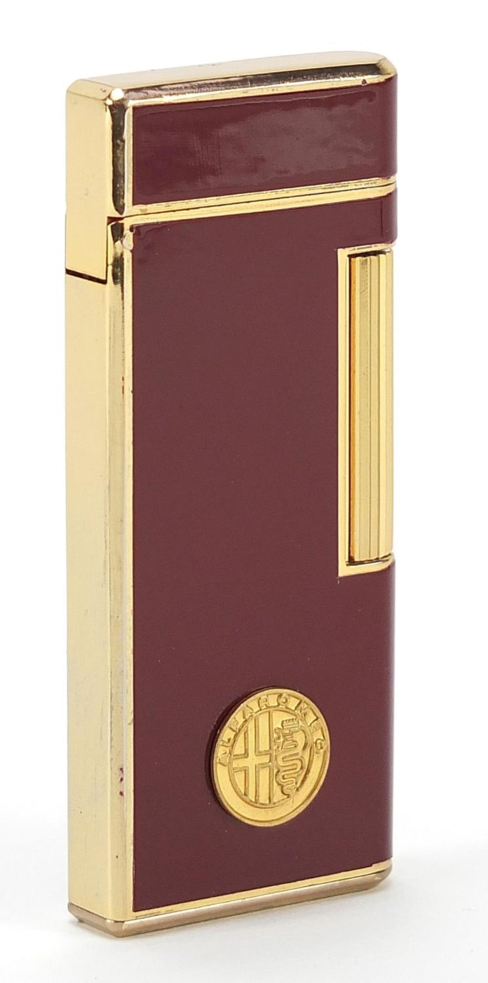 Saffa Alpha Romeo design pocket lighter, 7cm high