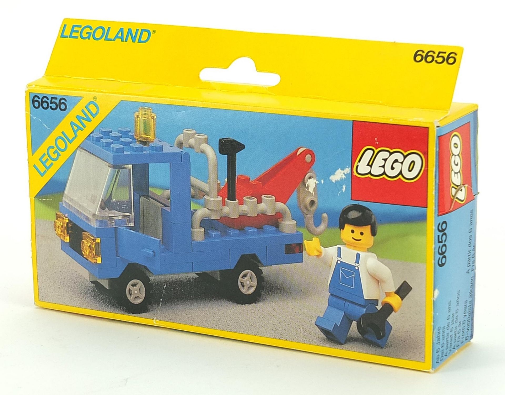 Vintage Lego break down truck with box, 6656