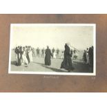 Early 20th century black and white photograph album of Egypt relating to the building of Western