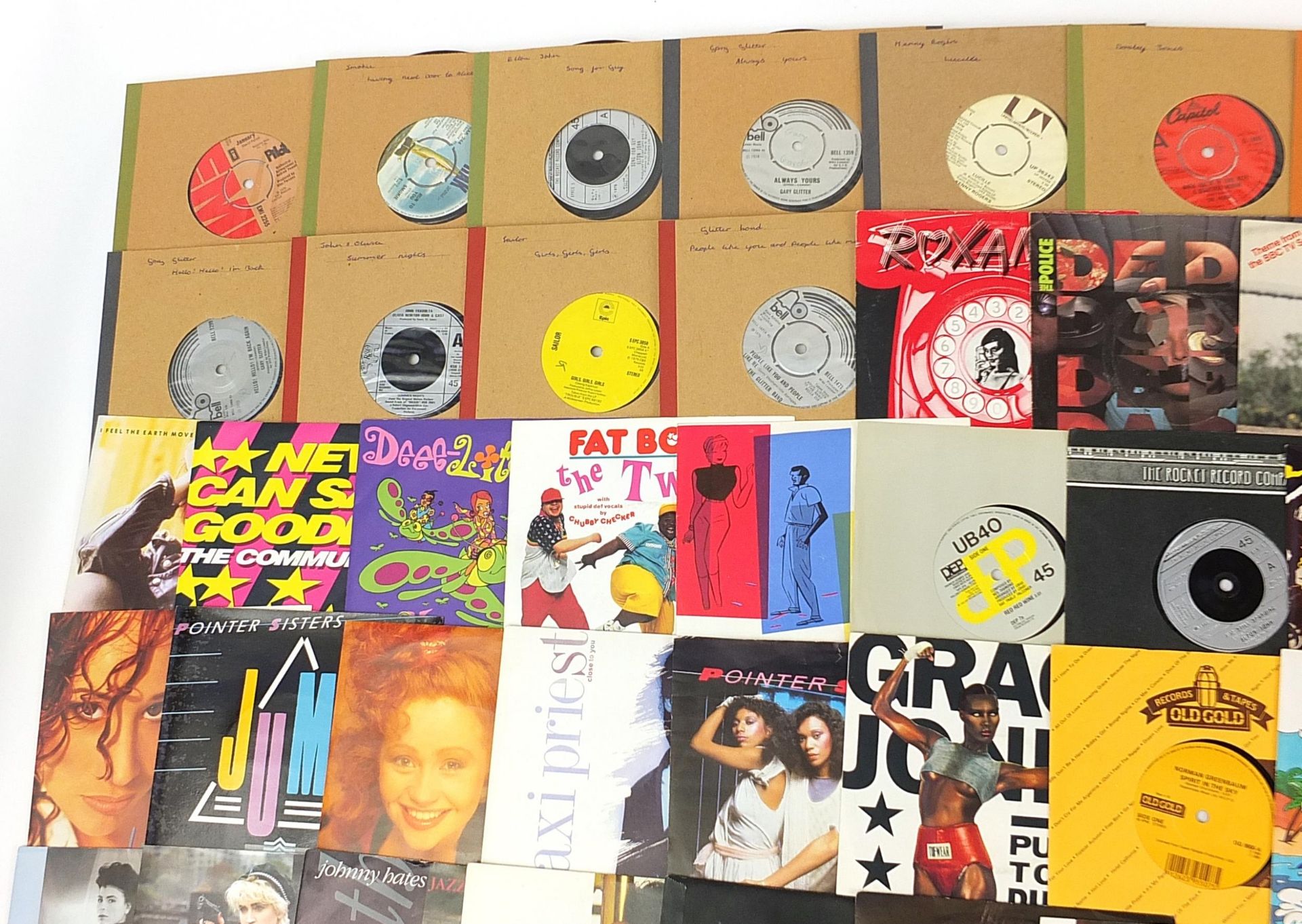 Collection of 45rpm records including Roxanne, The Electric Light Orchestra, Depeche Mode and - Image 6 of 9