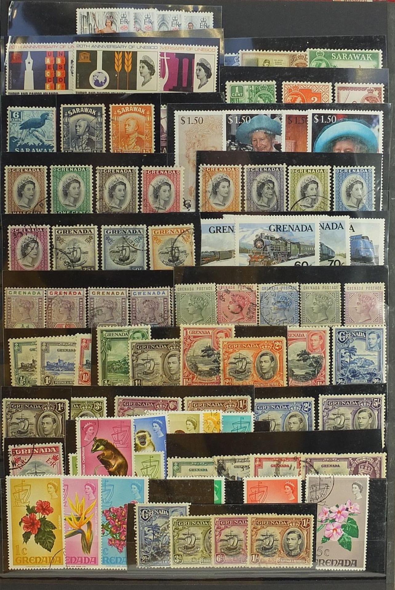 Commonwealth and colonial stamps arranged in an album including Africa, Australia and six colour - Bild 3 aus 6