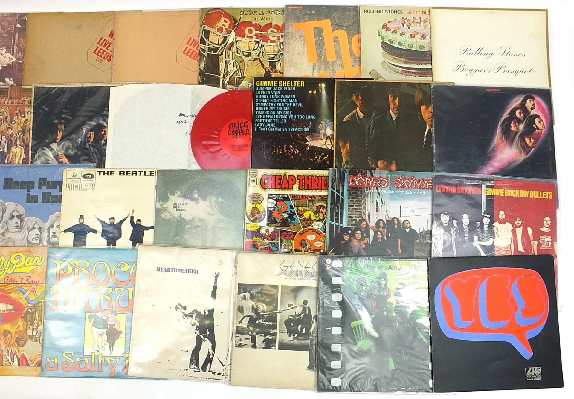 Collection of rare vinyl LP's, mostly rock and prog including Led Zeppelin I on Plum Atlantic label, - Image 7 of 11