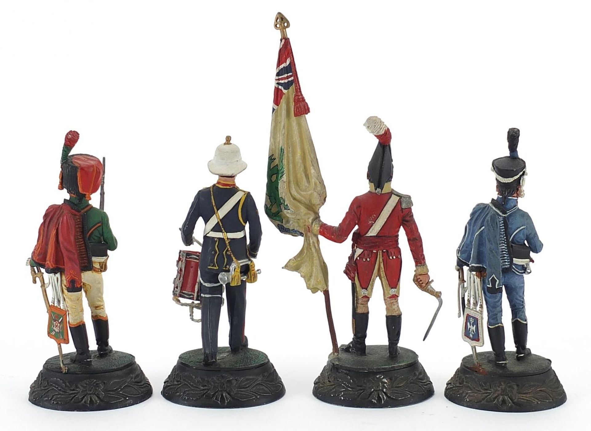 Four Charles Stadden hand painted soldiers including Trooper of the First Regiment, the largest 17cm - Image 2 of 3
