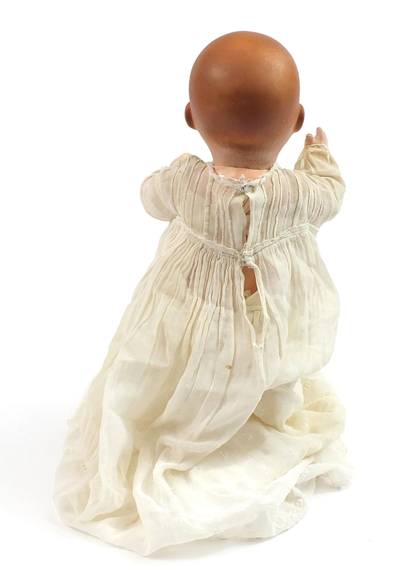 German Koppelsdorf bisque head doll with open close eyes and a Victorian doll's pram, 73cm in length - Image 4 of 6