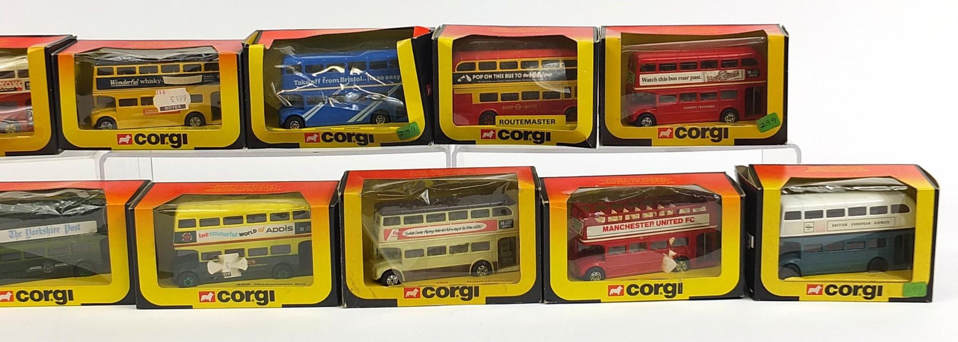 Group of Corgi diecast advertising buses - Image 3 of 3