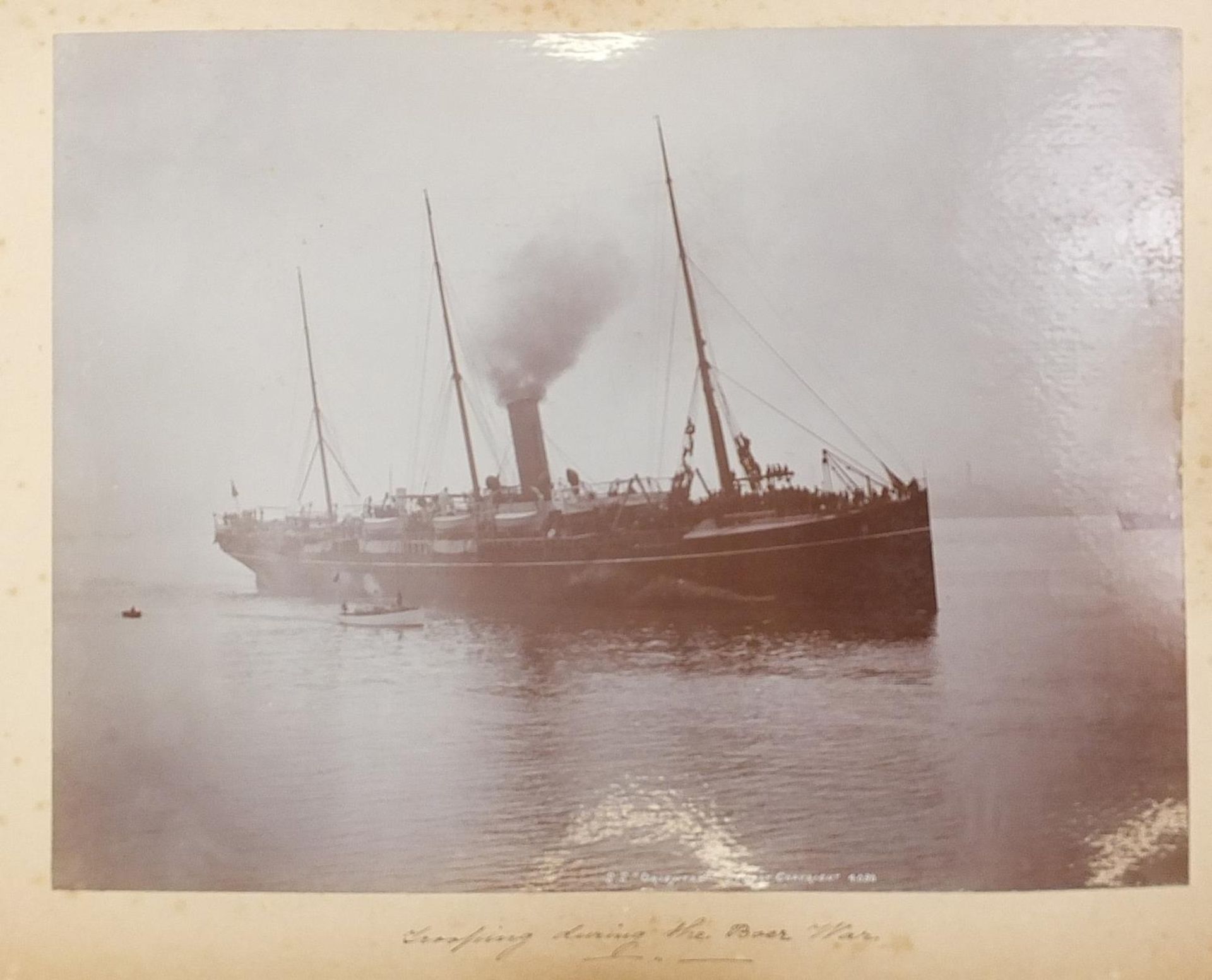 Early 20th century naval interest ephemera arranged in an album including photographs, postcards,