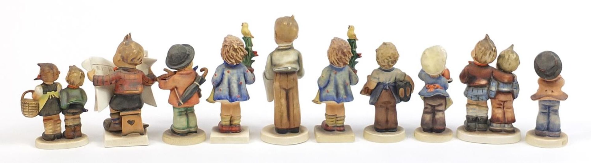 Ten Goebel Hummel figures, the largest 14.5cm high - Image 4 of 6