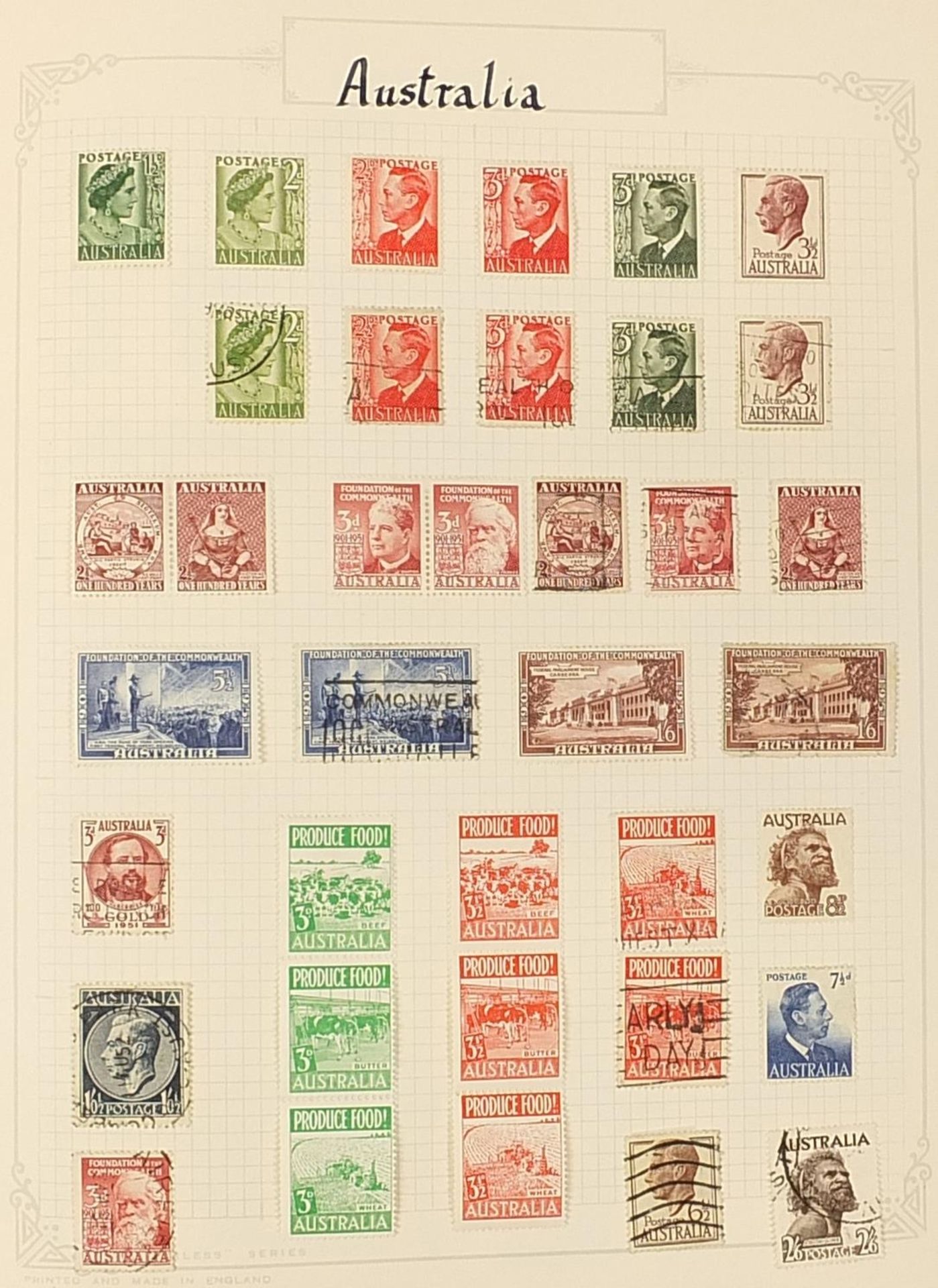 Australian and Canadian stamps arranged in an album - Bild 5 aus 6