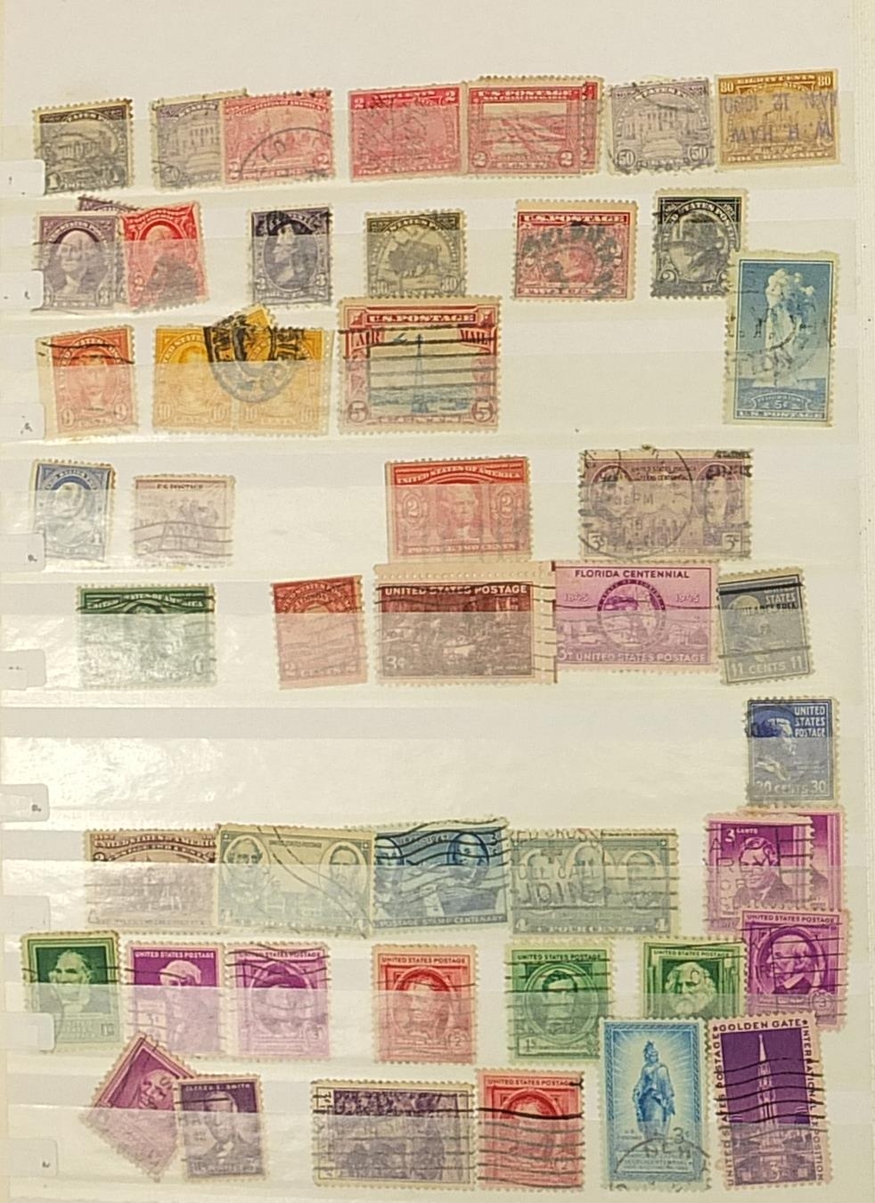 United States of America stamps arranged in an album including early Presidents - Image 4 of 6