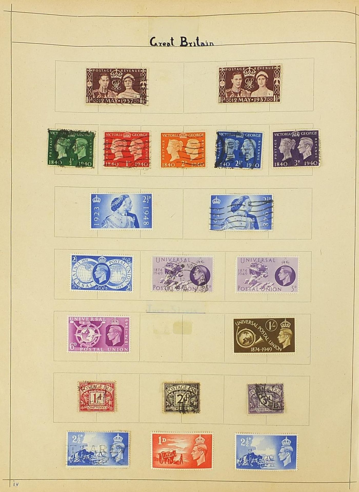 Collection of 19th century and later stamps arranged in an album including Germany, Hungary and - Bild 5 aus 9