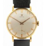 Revue, gentlemen's 18ct gold manual wristwatch, the case numbered 3610432, 35mm in diameter