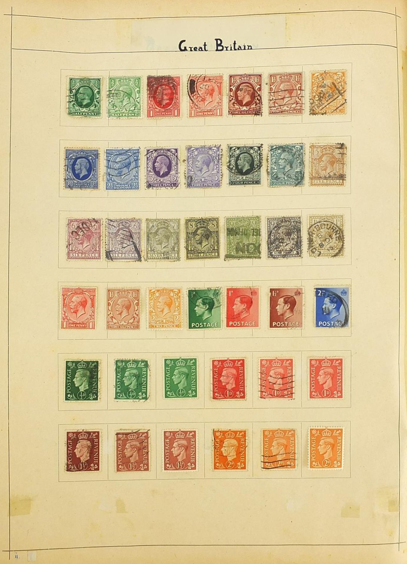 Collection of 19th century and later stamps arranged in an album including Germany, Hungary and - Image 3 of 9