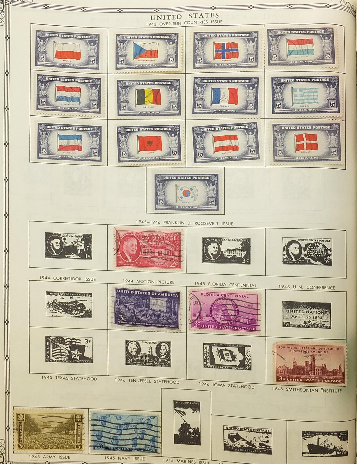 Collection of world stamps arranged in an album from Aden to Egypt - Image 5 of 12