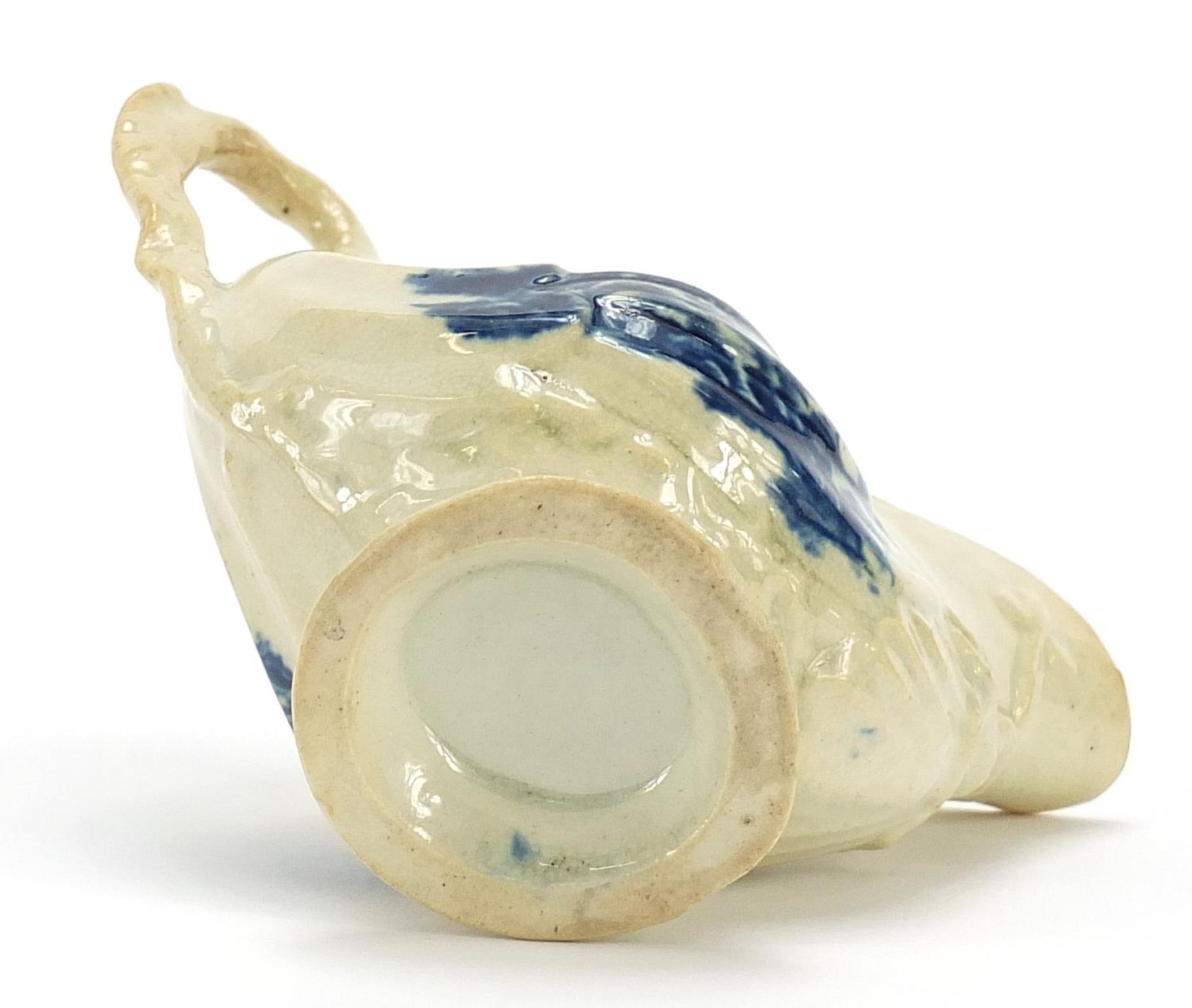 Late 18th century Liverpool porcelain cream jug, 11.5cm in length - Image 3 of 3
