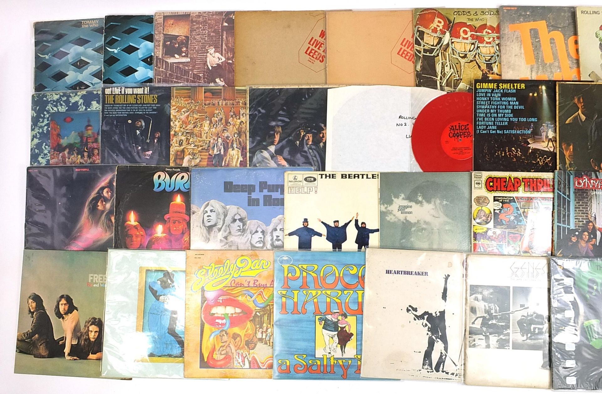 Collection of rare vinyl LP's, mostly rock and prog including Led Zeppelin I on Plum Atlantic label, - Image 6 of 11