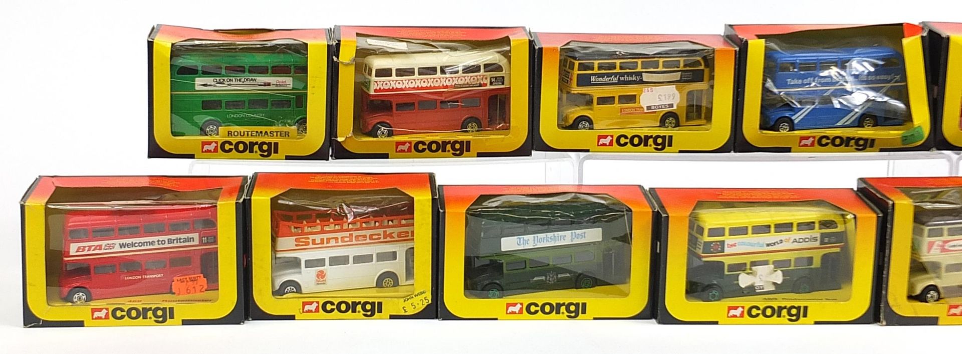 Group of Corgi diecast advertising buses - Image 2 of 3