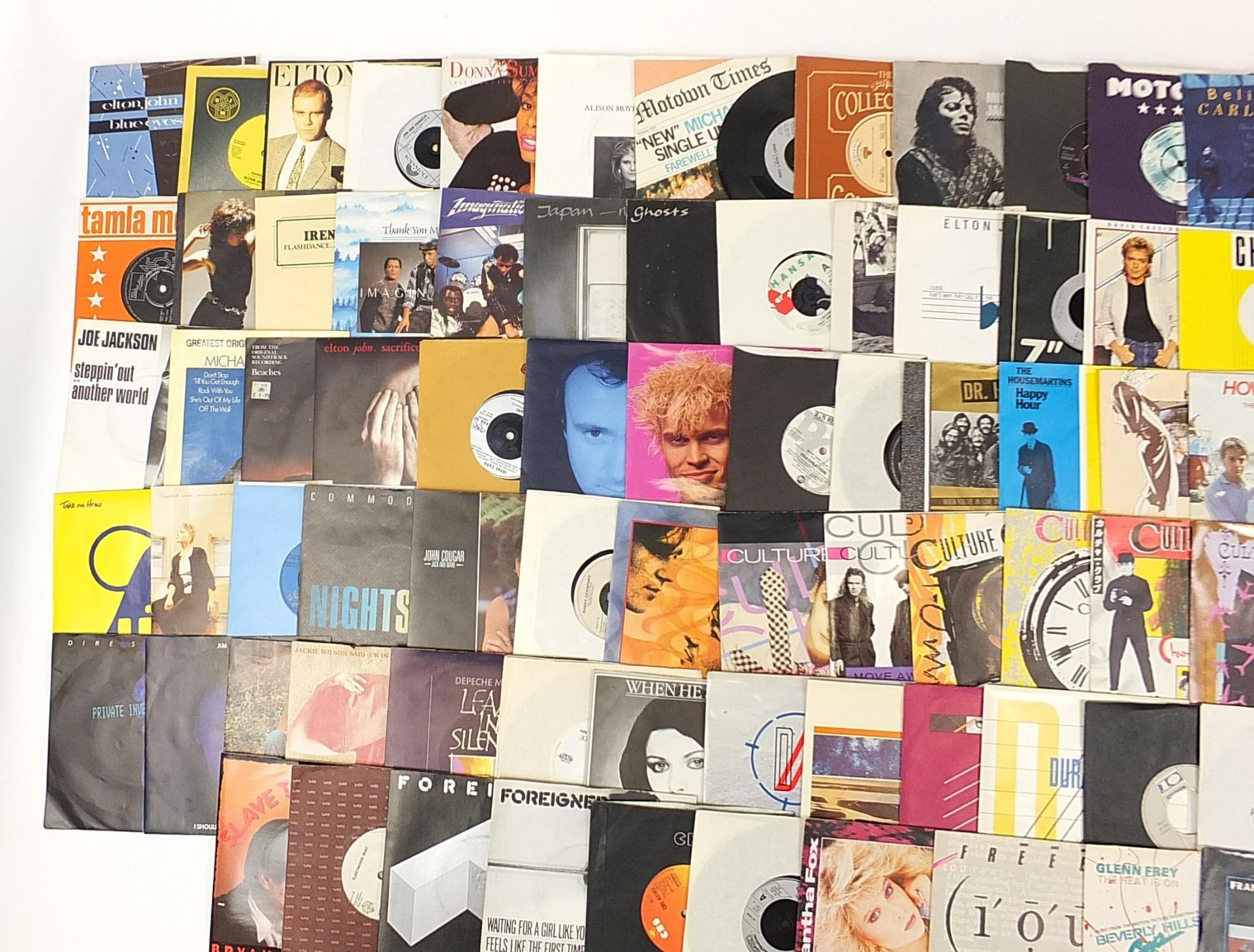Collection of 45rpm records including Roxanne, The Electric Light Orchestra, Depeche Mode and - Image 2 of 9
