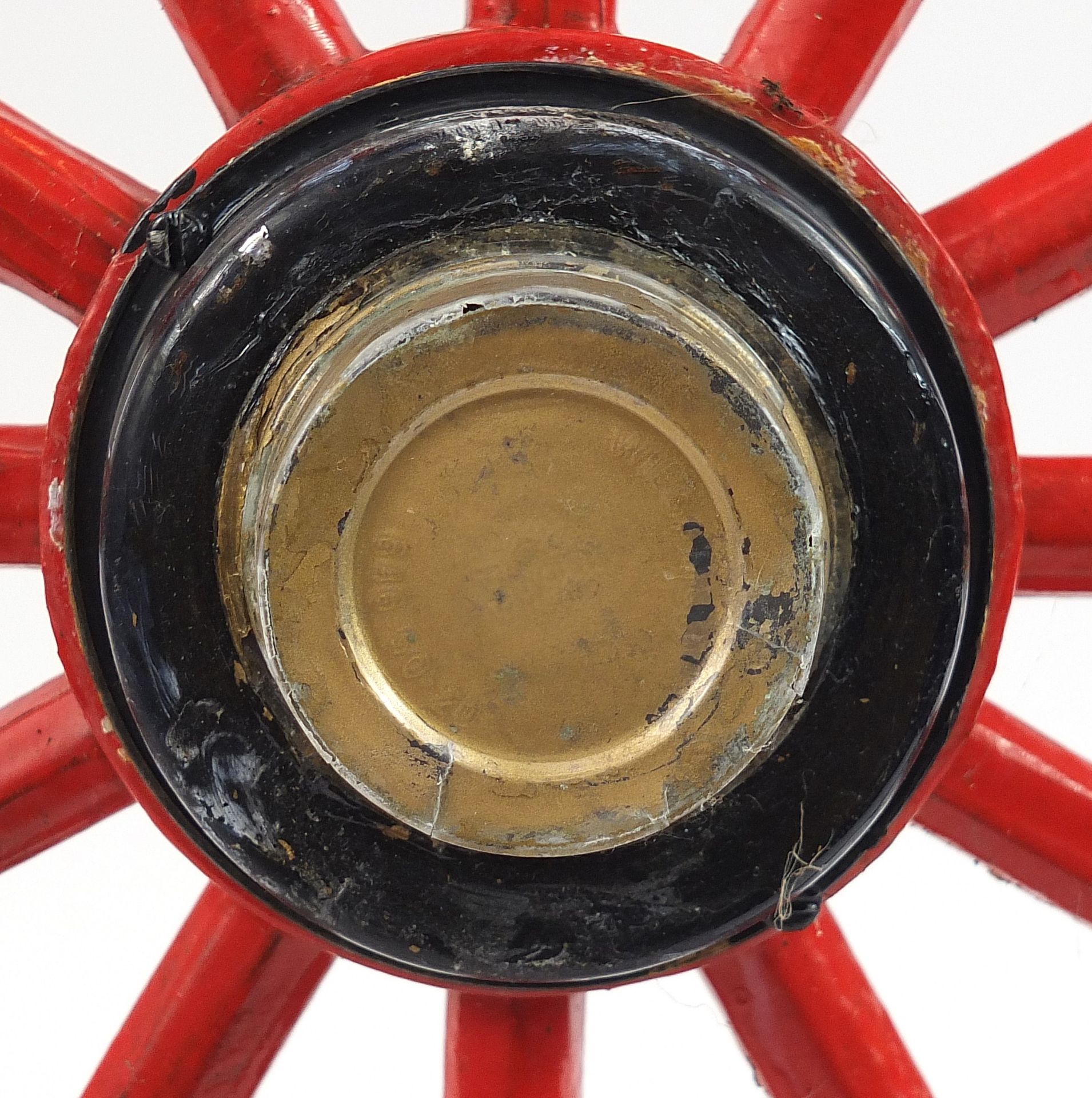 Antique wooden wheel, 80.5cm in diameter - Image 2 of 3