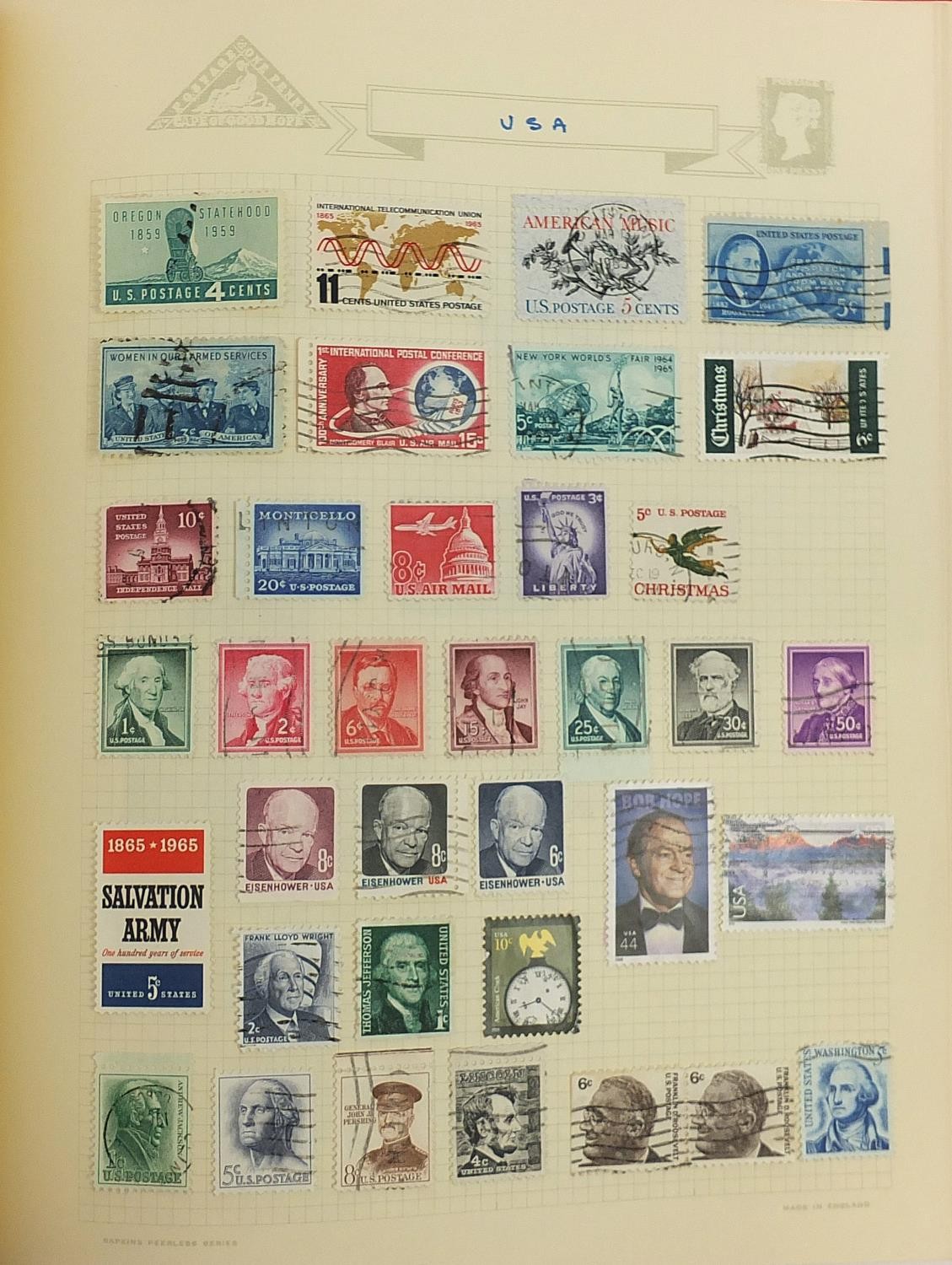 19th century and later world stamps arranged in albums including Great Britain, Guernsey, Jersey and - Image 6 of 29